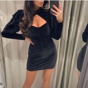 Zara Velvet Mini Dress